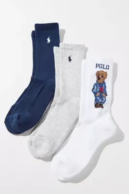 Polo Ralph Lauren Americana Sport Bear Sock 3-Pack