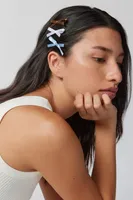 Satin Bow Hair Slide 6-Pack Set