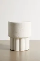 Mila Scallop Ceramic Indoor/Outdoor Stool