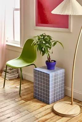 Short Tiled Indoor/Outdoor Side Table/Nightstand