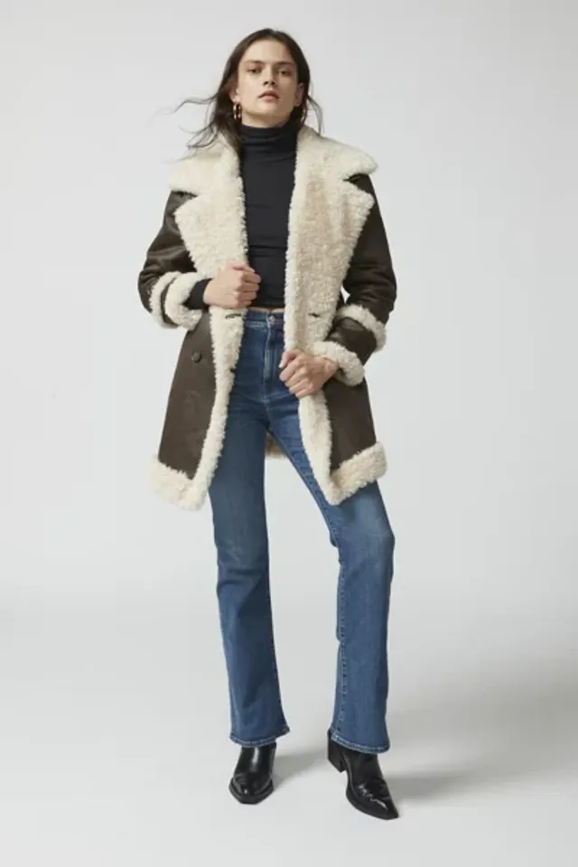 NVLT Quilted Faux Fur Jacket
