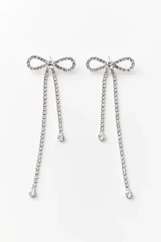 Rhinestone Bow Earring