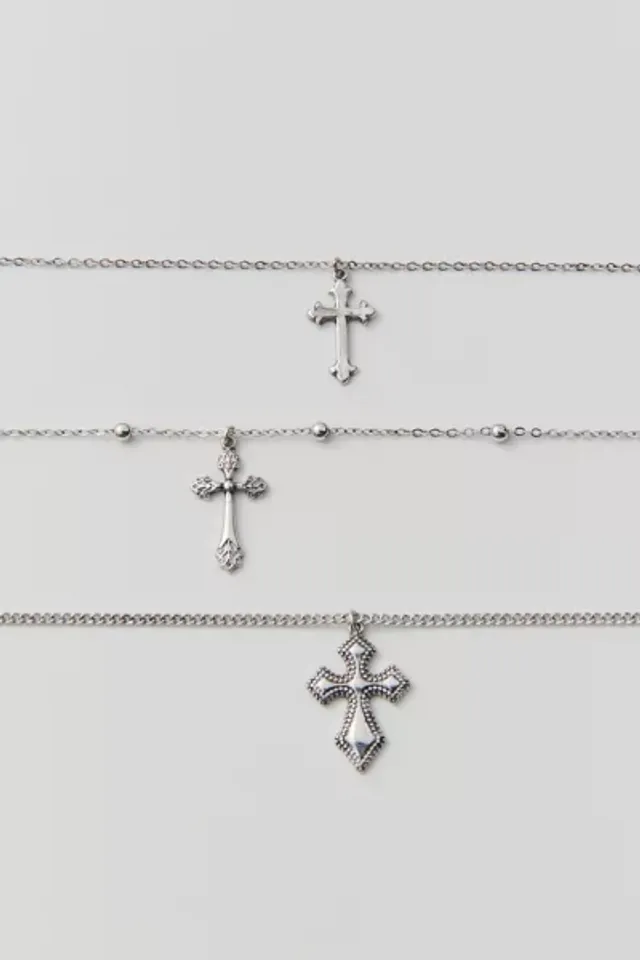 Set Urban The Cross Summit Delicate Necklace Outfitters | Layering