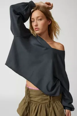 Out From Under Notch Neck Sweatshirt