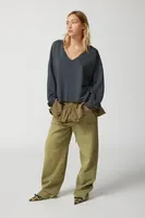 Out From Under Notch Neck Sweatshirt