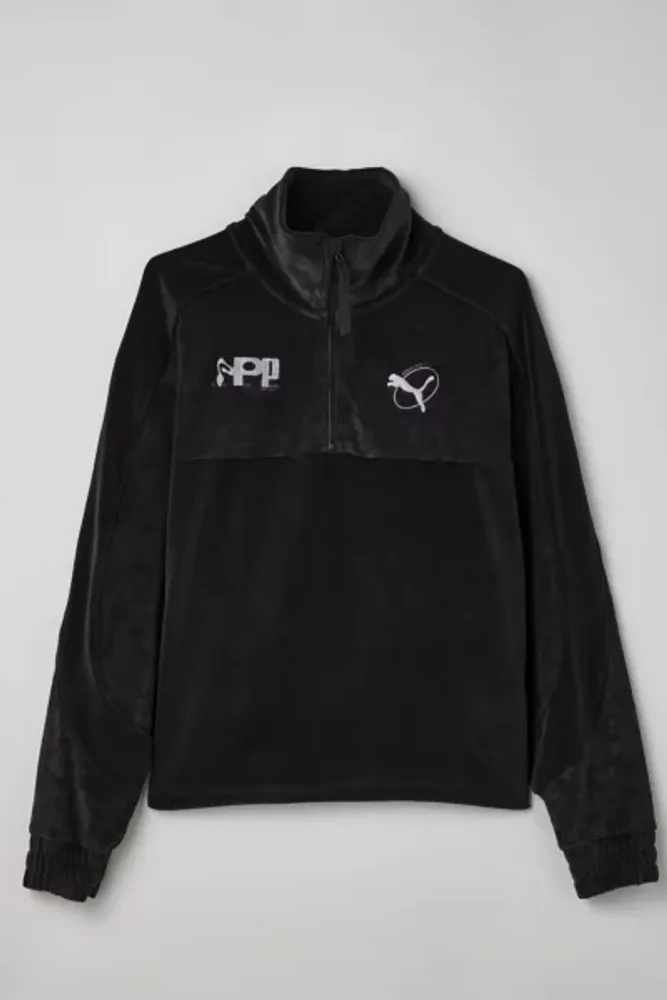 Urban Outfitters Puma X P.A.M. Velour Half-Zip Sweatshirt