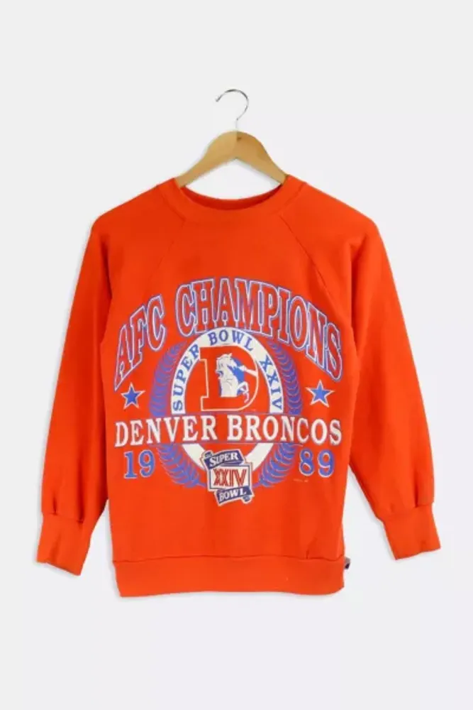 Urban Outfitters Vintage 1989 NFL Denver Broncos Afc Champions Sweatshirt