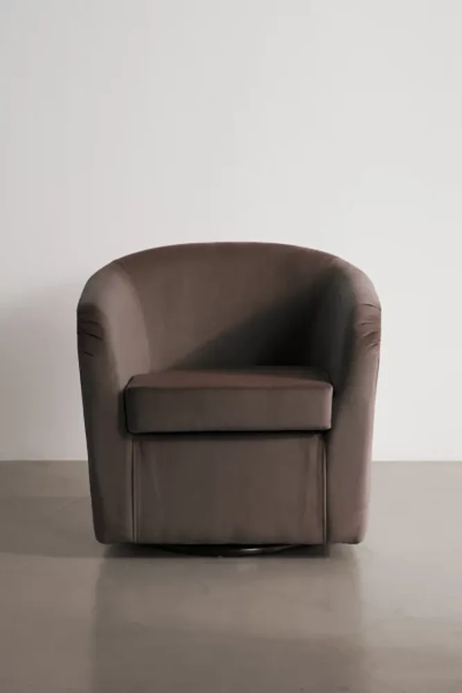 Kennedy Velvet Swivel Chair