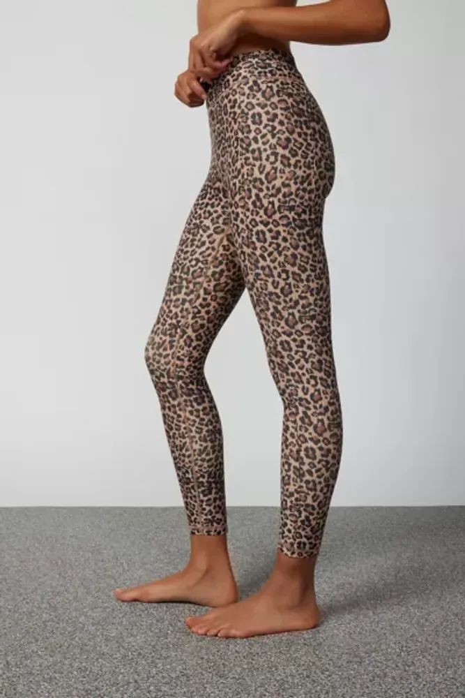 The Upside Ryker Leopard Print Midi Legging