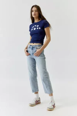 Daze Denim Sundaze Cropped High-Rise Utility Jean