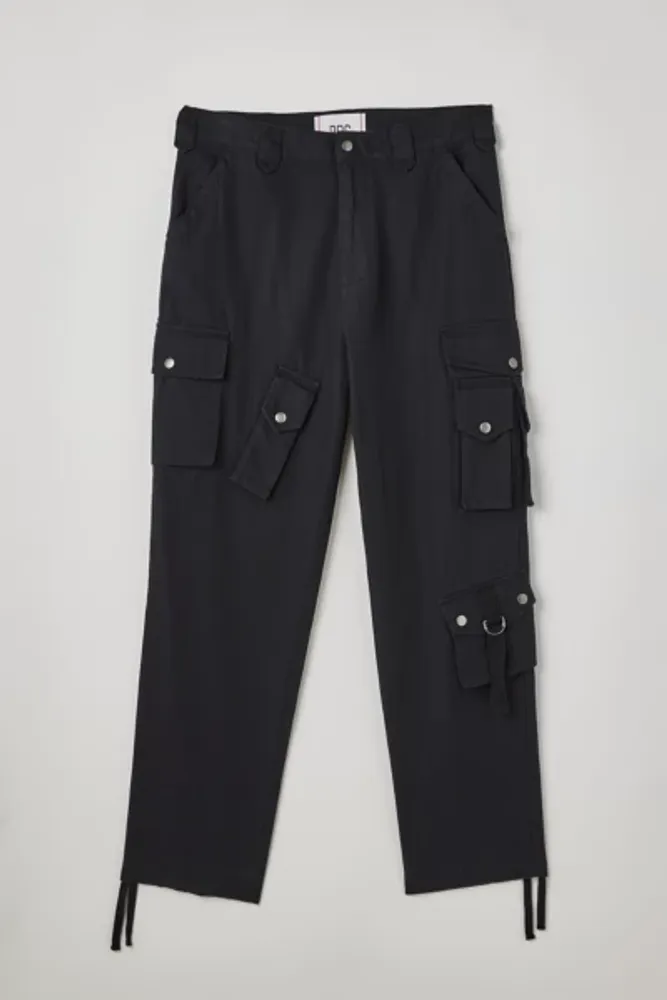 BDG + Purple Linen Multi-Pocket Cargo Pants