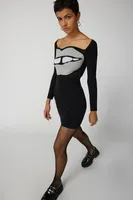 Another Girl Get Lippy Knit Mini Dress