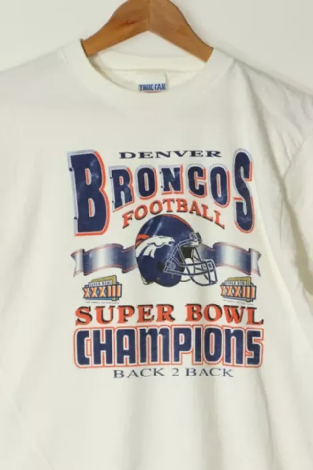 Urban Outfitters Vintage Denver Broncos Back to Back Super Bowl Champions  1998 T Shirt