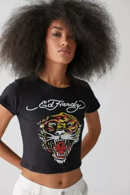 Ed Hardy UO Exclusive Tiger Baby Tee