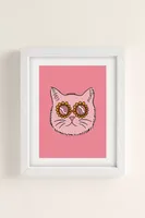 Doodle By Meg Groovy Cat Art Print