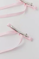 Ribbon Hair Bow Barrette Set