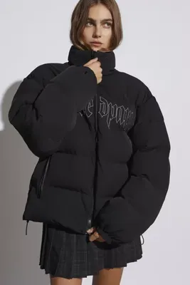 Wasted Paris UO Exclusive Embroidered Logo Puffer Jacket