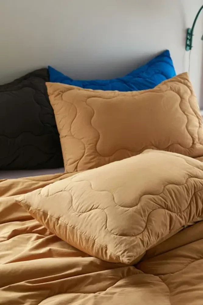 Squiggle Percale Super Plush Puff Sham Set