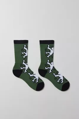 Keith Haring Dancing Figure Crew Sock