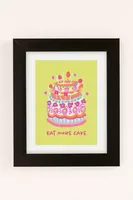 Megan Steiger Eat More Cake Art Print
