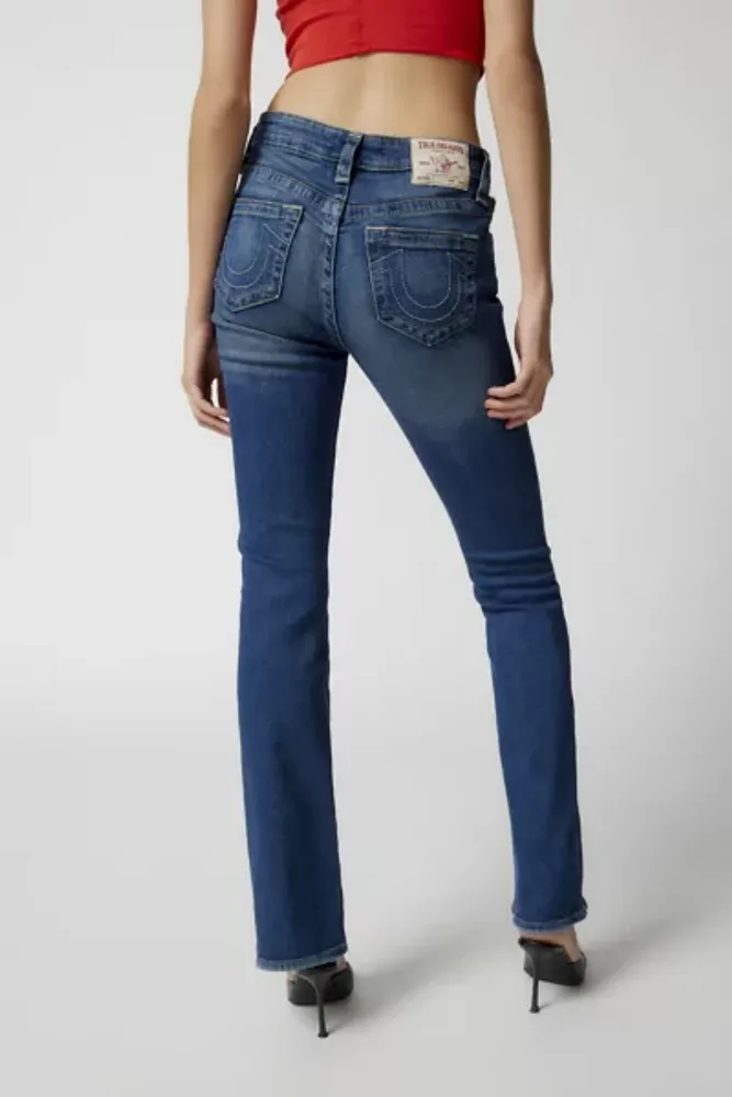 Urban Outfitters True Religion Becca Distressed Mid-Rise Bootcut