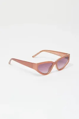 Cooper Angled Oval Sunglasses