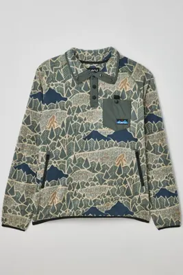 KAVU Teannaway Mock Neck High Pile Fleece Sweatshirt