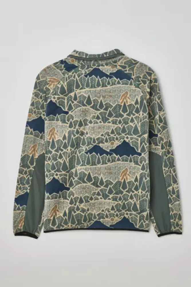KAVU Teannaway Mock Neck High Pile Fleece Sweatshirt