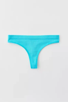 Out From Under Seamless Ribbed Knit Thong