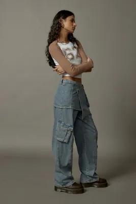 BDG Layered Skirt Jean