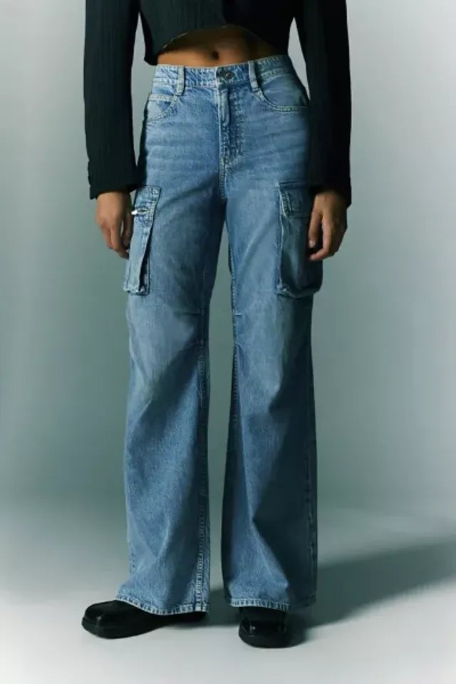 AE Super High-Waisted Baggy Wide-Leg Cargo Jean