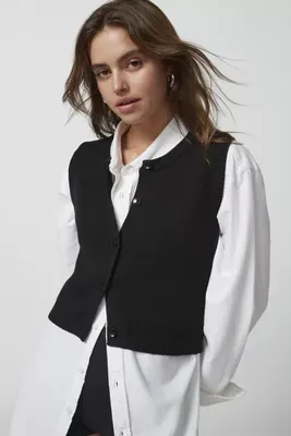 UO Santorini Buttoned Sweater Vest