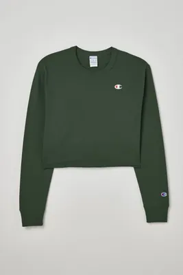 Champion UO Exclusive Cropped Long Sleeve Tee