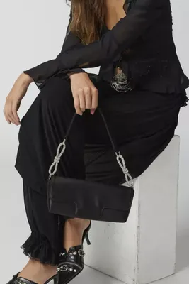 Olga Berg Polly Crystal Shoulder Bag