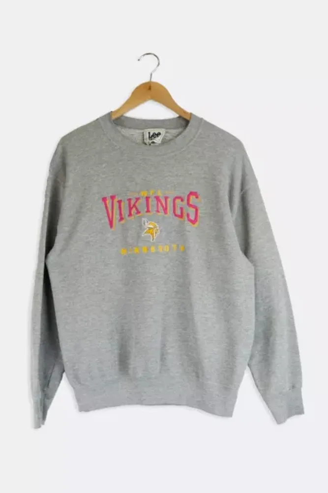 Urban Outfitters Vintage NFL Minnesota Vikings Pink Embroidered Lettering  Sweatshirt