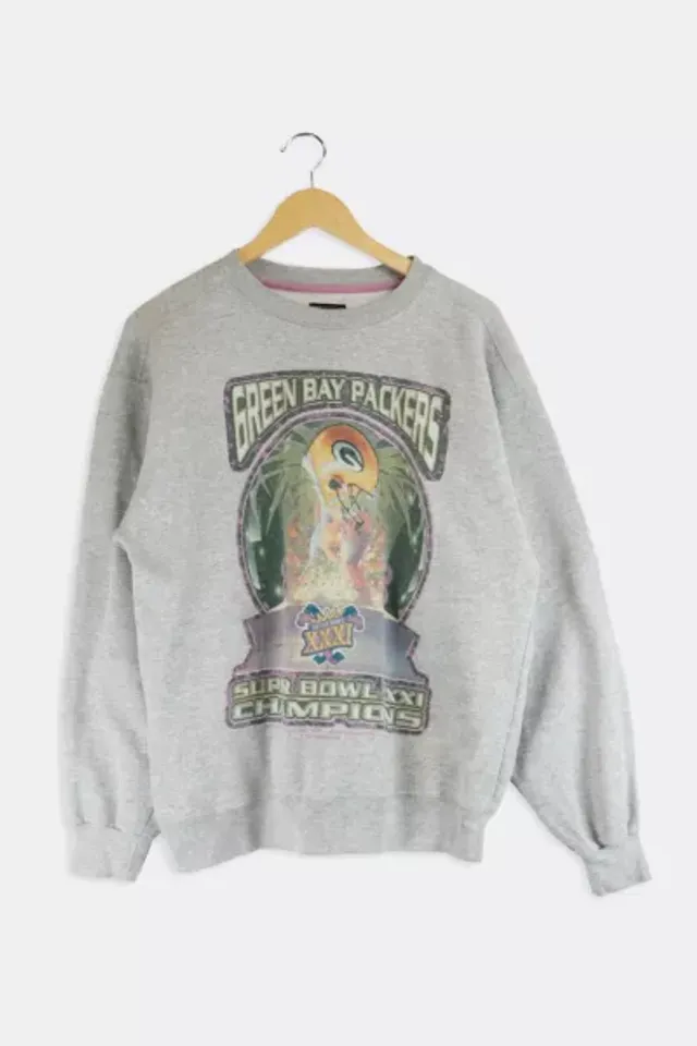 Urban Outfitters Vintage Champion Green Bay Packers Crew Neck Sweatshirt in  Gray for Men