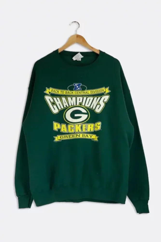 Urban Outfitters Vintage 1996 NFL Green Bay Packers Back To Back Central  Division Champions Sweatshirt