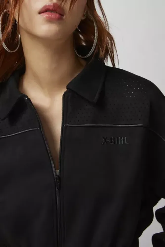 X-girl Faux Suede Shirt Jacket