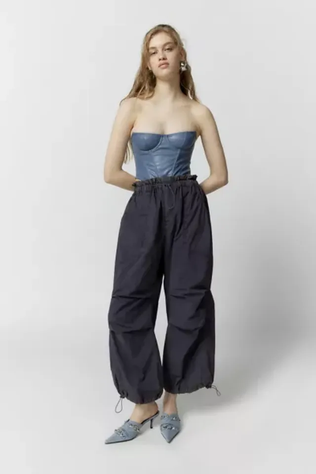 Urban Outfitters UO Sloan Poplin Striped Balloon Pant