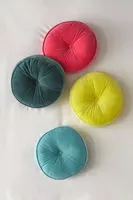 Velvet Midi Round Throw Pillow