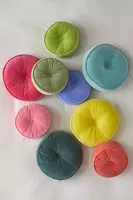 Velvet Midi Round Throw Pillow