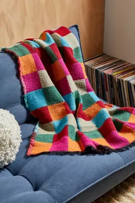 Himachal Checkerboard Throw Blanket