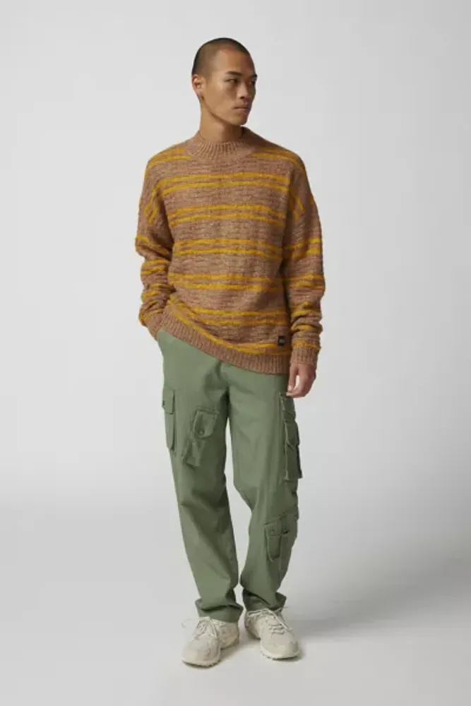Native Youth Relaxed Striped Pullover Sweater