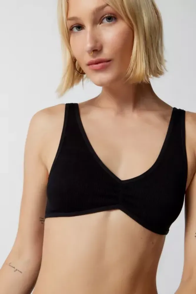 By Anthropologie Seamless Lace-Trim Bralette