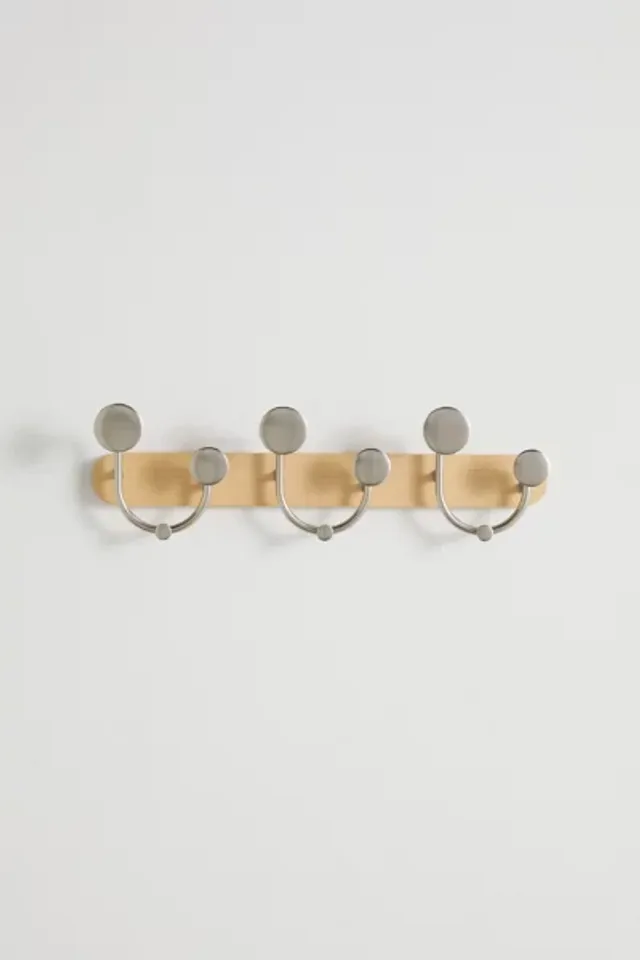 Urban Outfitters Olly Multi-Hook Metal Wall Shelf