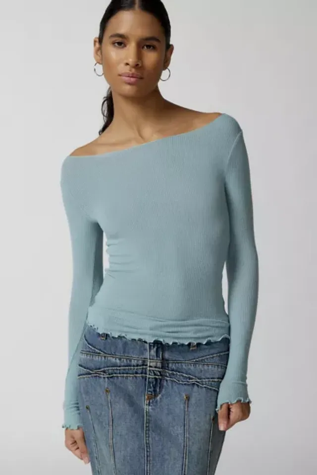 Out From Under Libby Sheer Lace Long Sleeve Top  Urban Outfitters Korea -  Clothing, Music, Home & Accessories