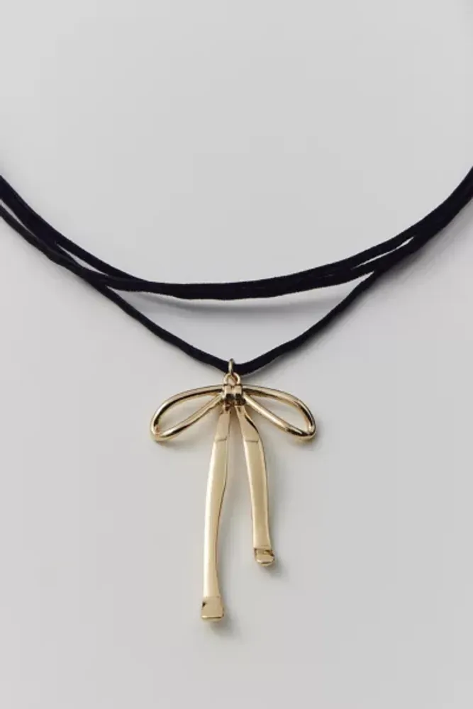 Bow Velvet Wrap Necklace