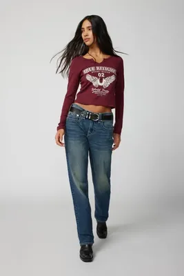 True Religion UO Exclusive Ricki Mid-Rise Relaxed Jean