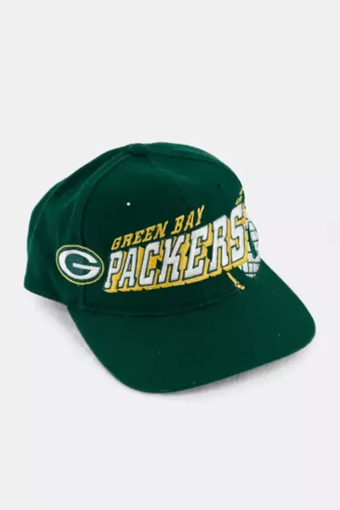 NEW Team NFL Vintage Green Bay Packers Snapback Green White Cap Hat