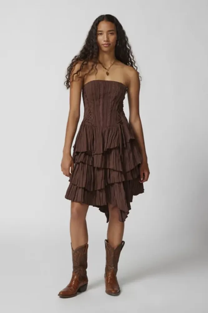 Urban Outfitters UO Connie Sheer Lace Midi Dress